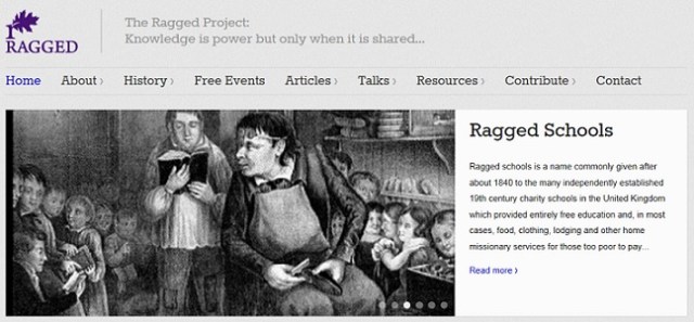 Screen shot from Ragged University website